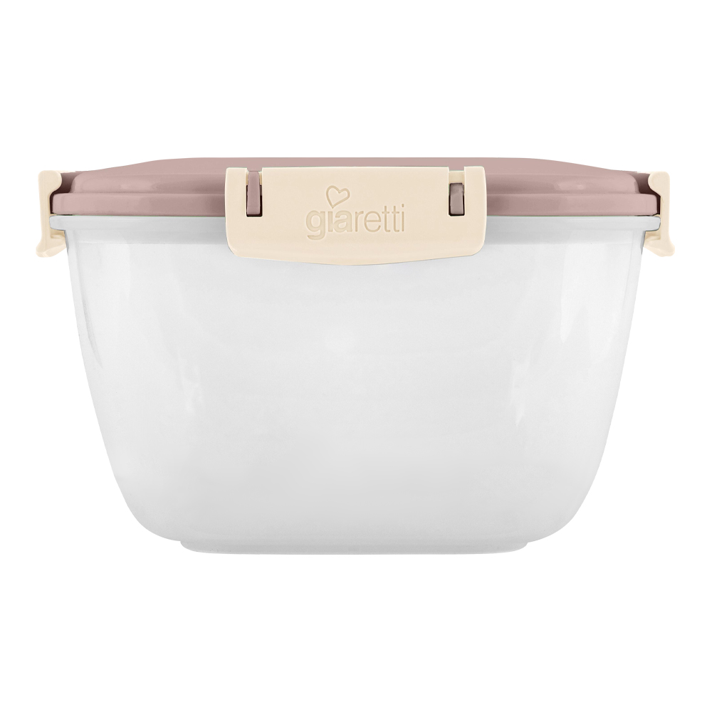 картинка Контейнер для продуктов SE224210005 Sugar&Spice Barberry квадратная форма,с защенкой, пластик, латте, 0,7 л 