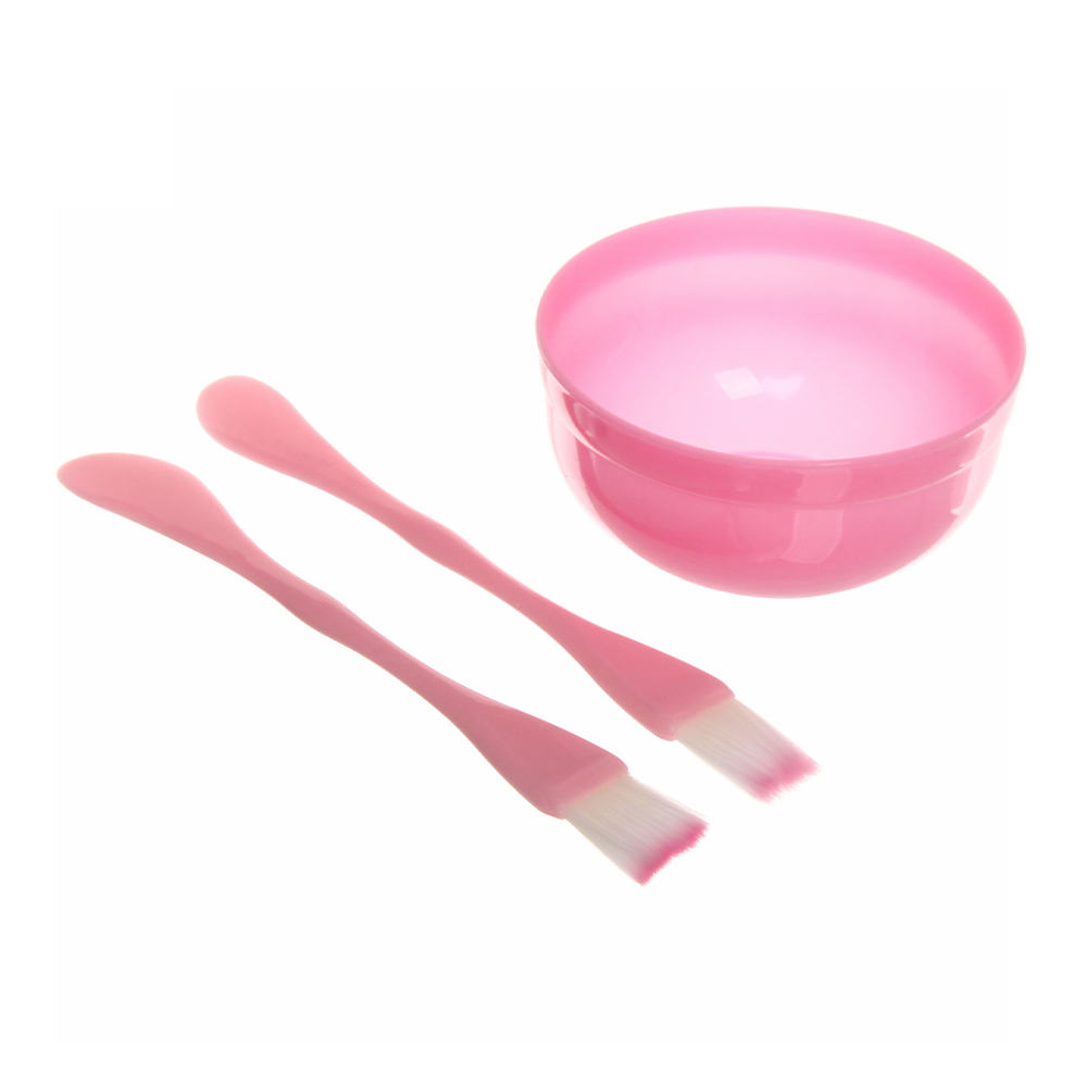 картинка Набор для масок 525-008 Beauty, две кисти и чаша, 15,5*2 см, в ассортименте 
