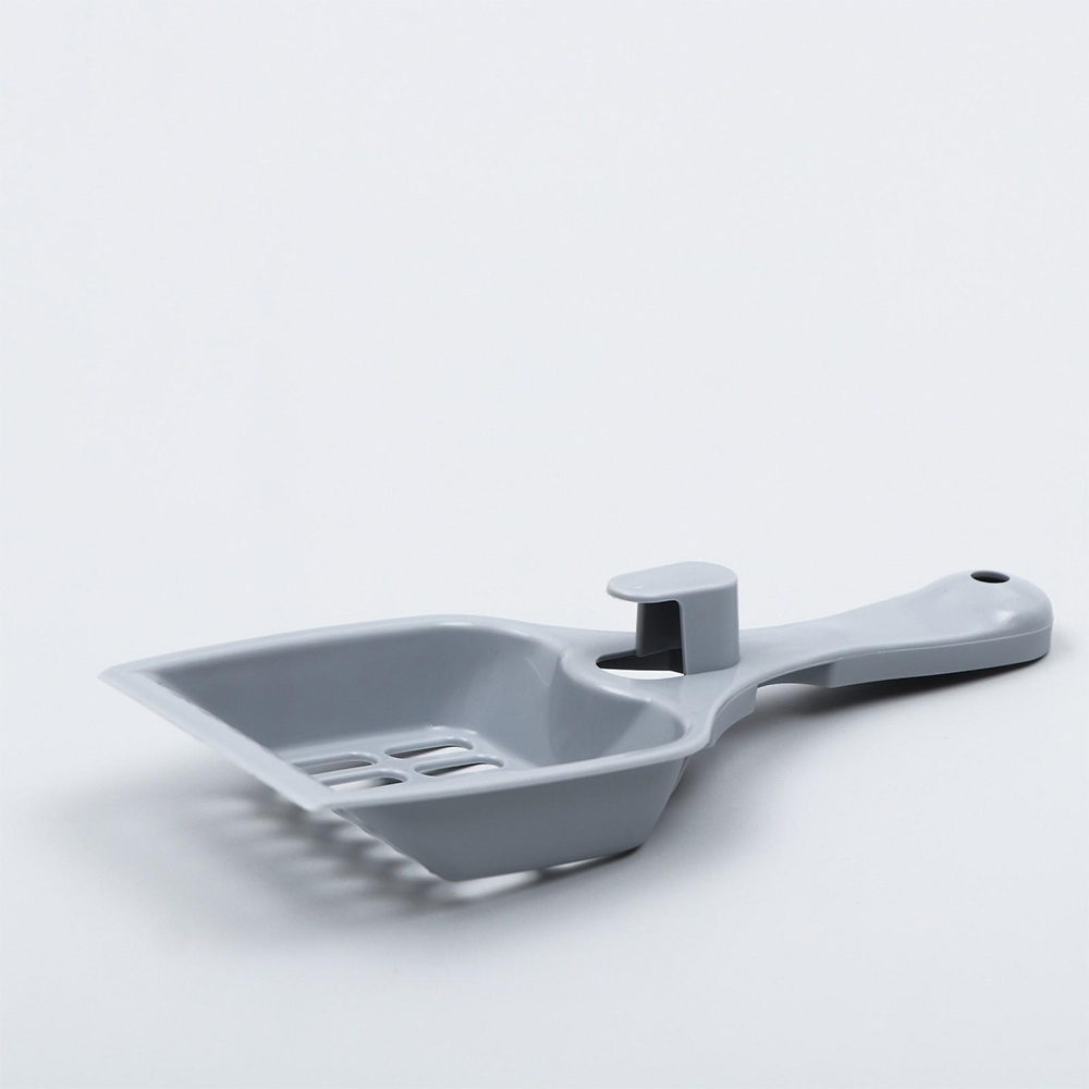 картинка Совок Пижон 7315479 для кошачьего туалета 22,5*9,5*4 см серый 