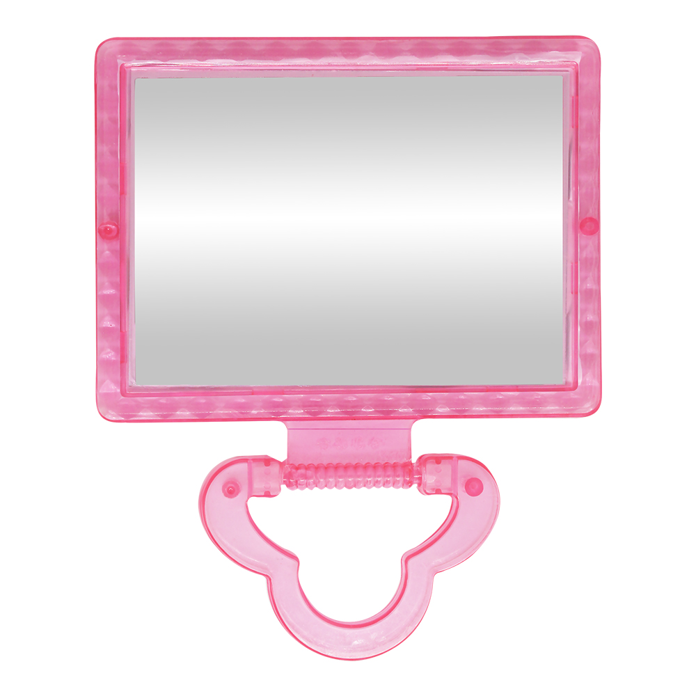 картинка Зеркало ZCDE-01 настольное квадратное 14*11 см, розовый 