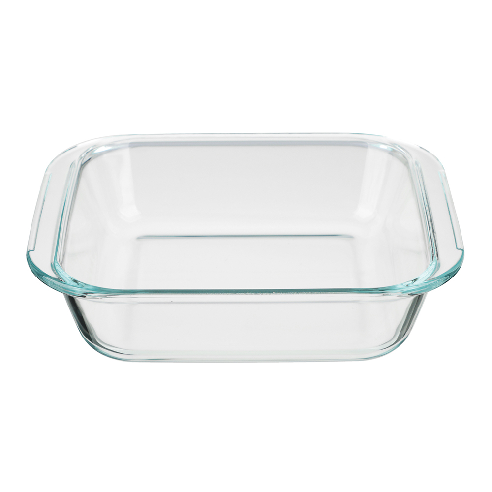 Форма для запекания SATOSHI 825-043 квадратная с ручками, 21,3x18,9x5см, стекло жаропрочное, 1,1 л