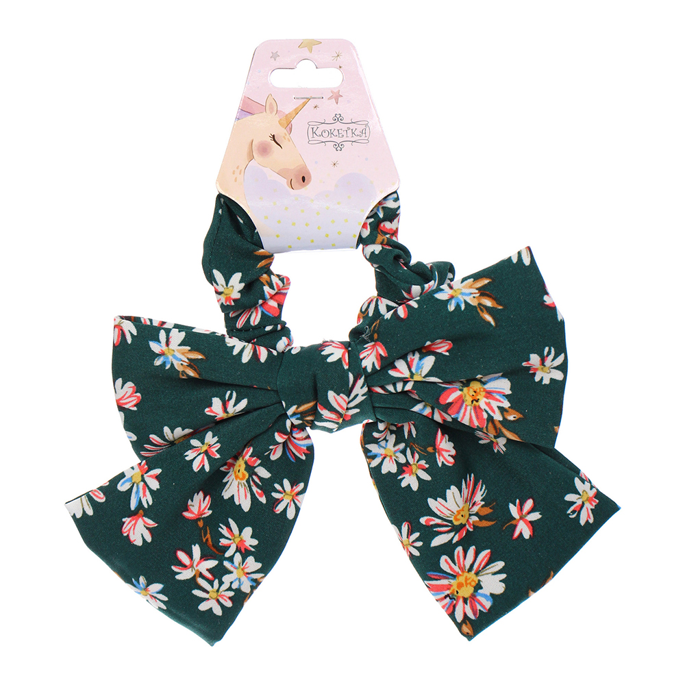 картинка Резинка для волос 687-382 Персея, ромашки d-8см, микс 