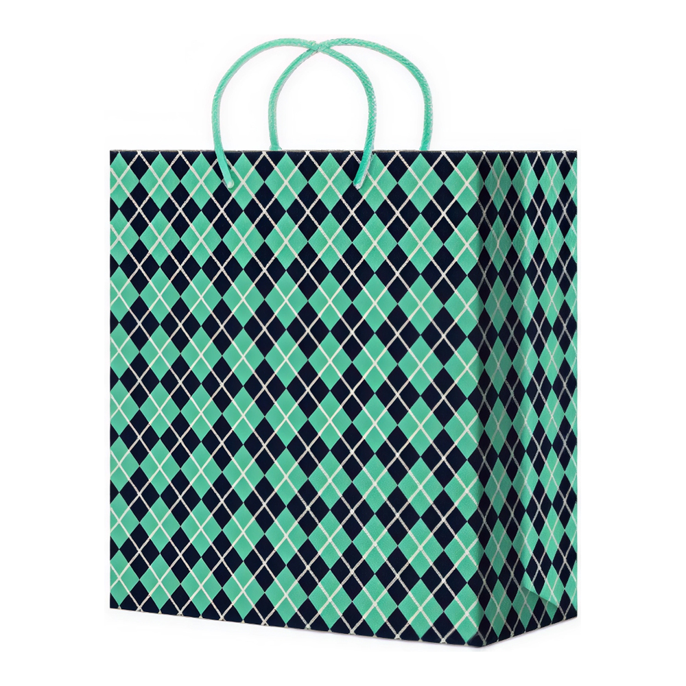 Пакет подарочный М-201/202/203/204/205 бумажный, Узоры, полосы 18*22*10 см, в ассортименте