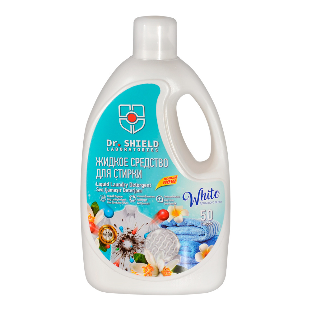 картинка Гель для стирки Doctor Shield для белого белья, 2,5 л 
