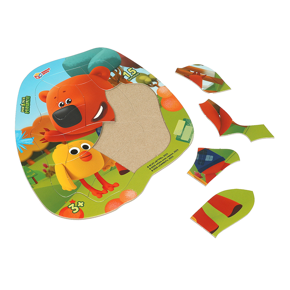 картинка Пазл Умные игры 4660254430648 Мимимишки, фигурный в рамке, 15 элементов 