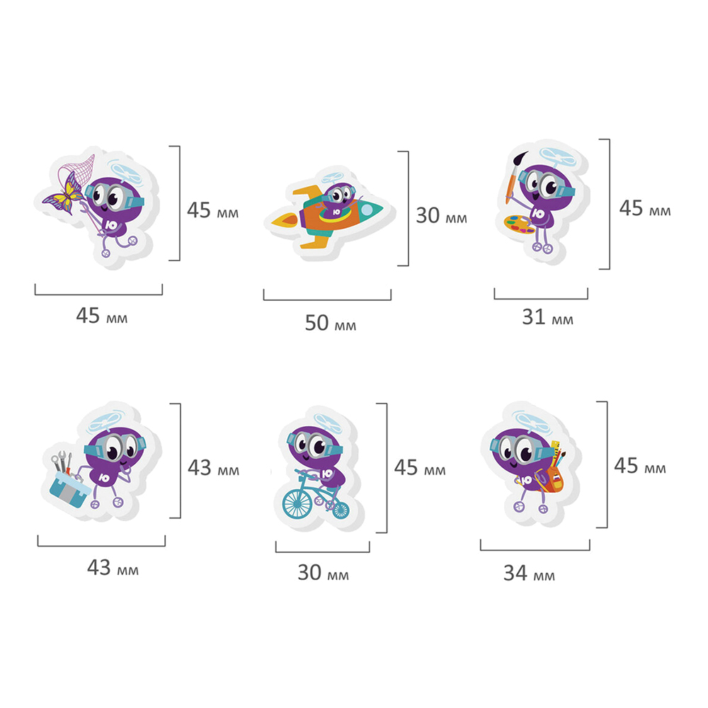 Ластик Юнландия 228716 фигурный, Юнландик