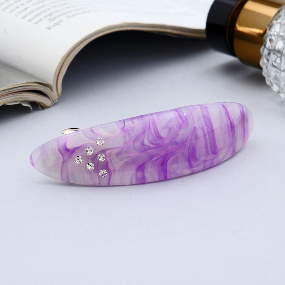 картинка Заколка-автомат для волос 9708957 Адель, разводы, 9 см, в ассортименте 