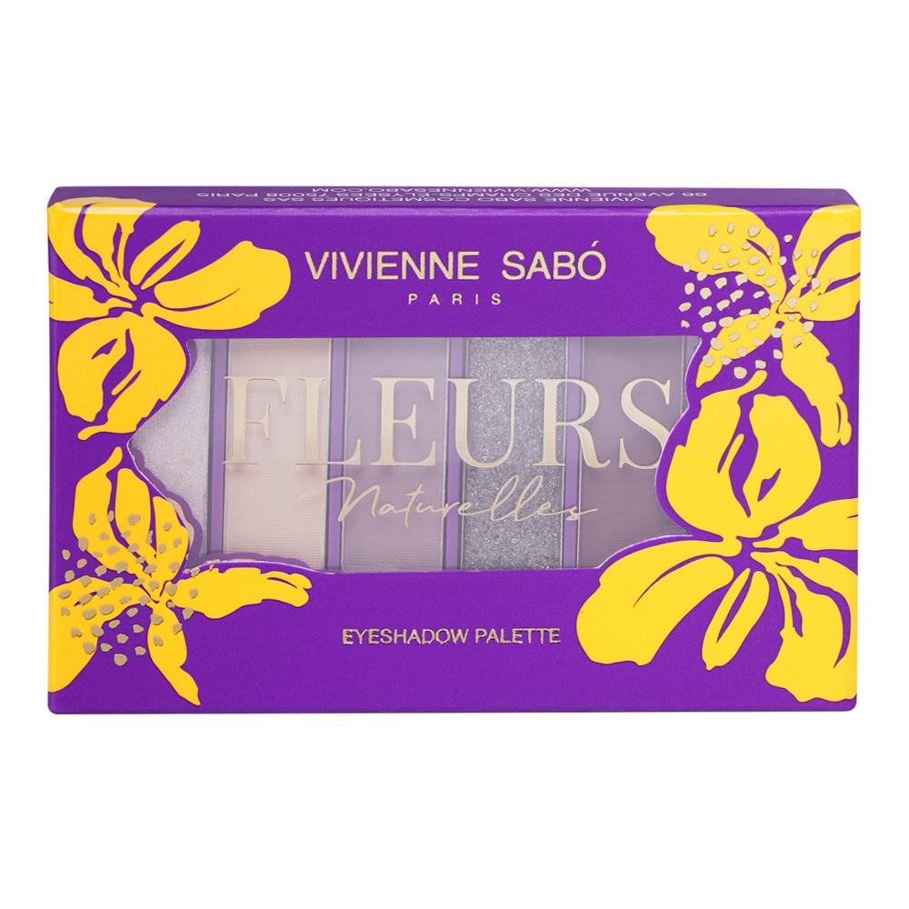 картинка Тени для век Vivienne Sabo Palette d'ombres a paupieres Fleurs naturelles палетка 6 оттенков, Tulipe, тон 02 