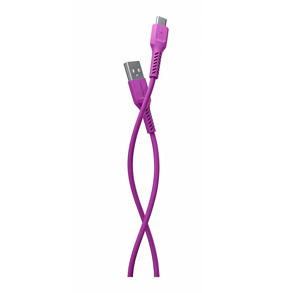 картинка Дата-кабель для зарядки MoreChoice K16a USB 2.0A для Type-C 2,0 А, фиолетовый, 1 м 