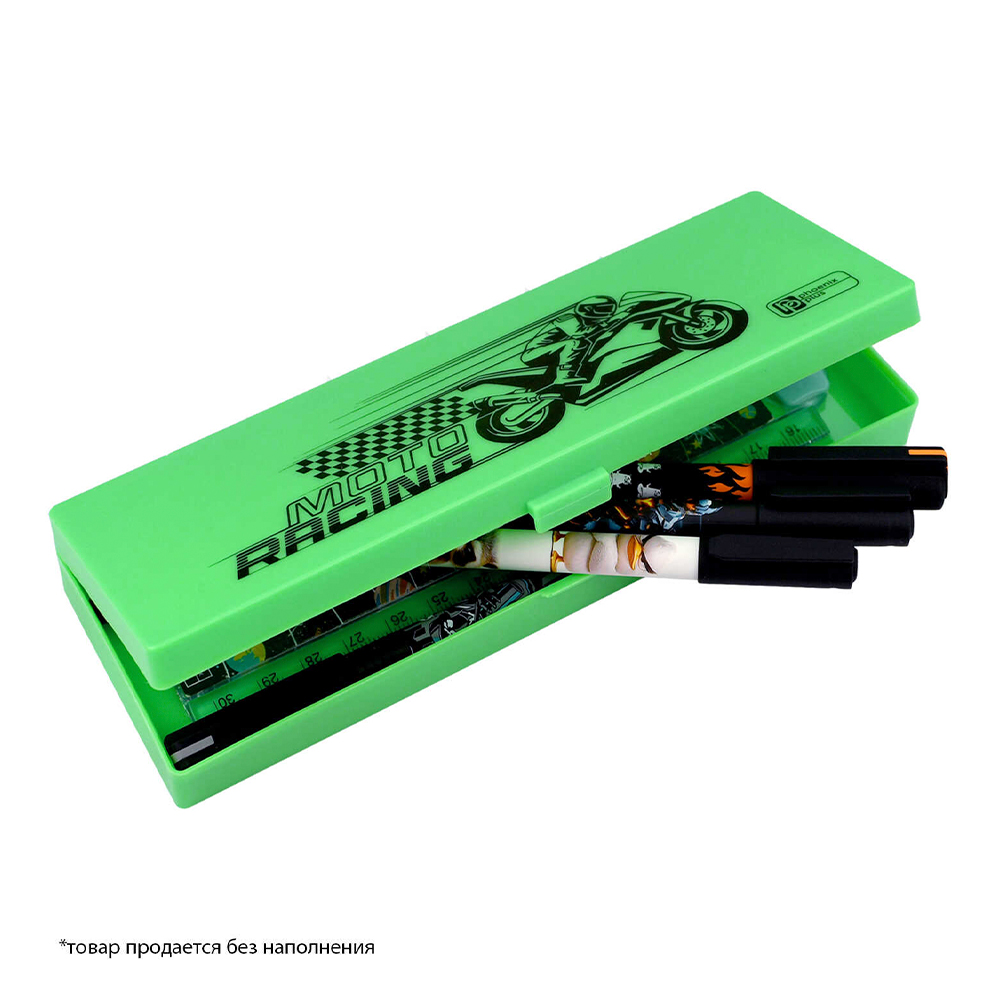 Пенал Феникс 65349 Мото, без наполнения, 18*6*2,5 см