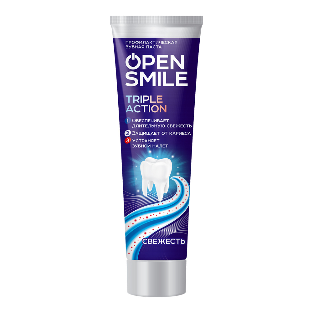 картинка Зубная паста Open Smile Свежесть, 50 г 