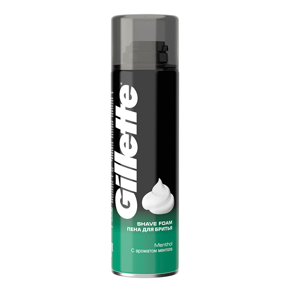 картинка Пена для бритья Gillette Menthol, 200 мл 