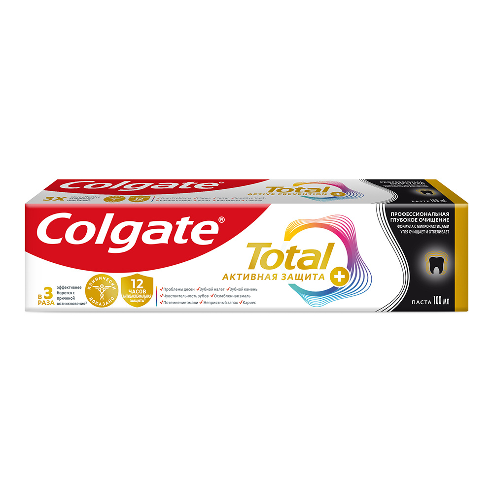 картинка Зубная паста Colgate Total 12 Профессиональная Глубокое Очищение, 100 мл 