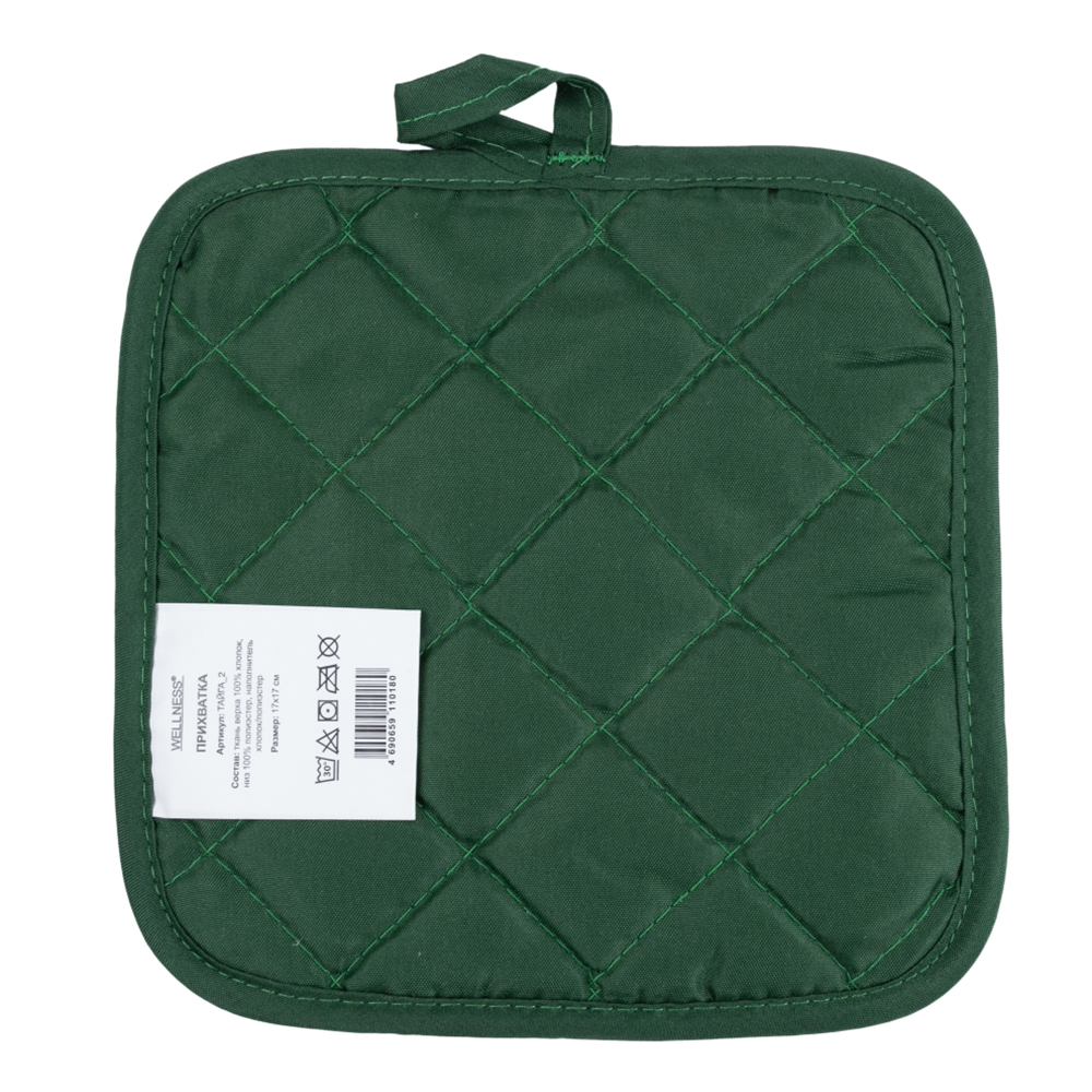 Прихватка квадрат Тайга, новогодняя 17*17 см