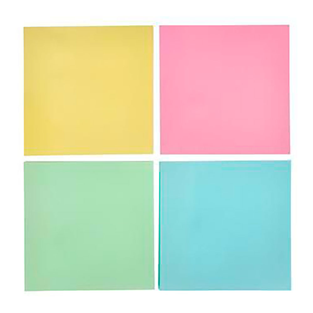 Канцелярские блок-закладки ClipStudio 526-418 с клеевым краем 4 цветов х 100 листов 76*76 мм