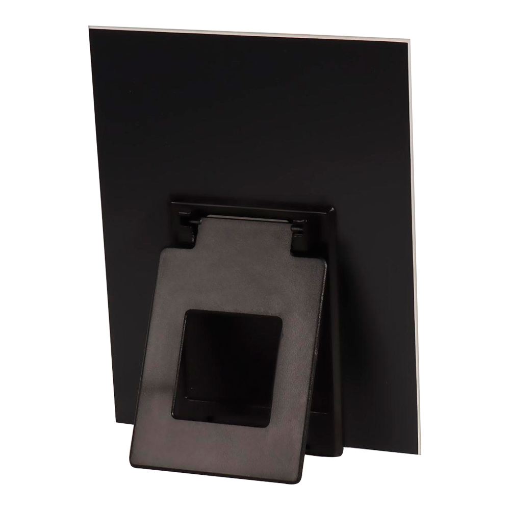 картинка Зеркало 906400 квадратное, настольное, зеркальная поверхность 15*19,5 см, пластик, серебристый 