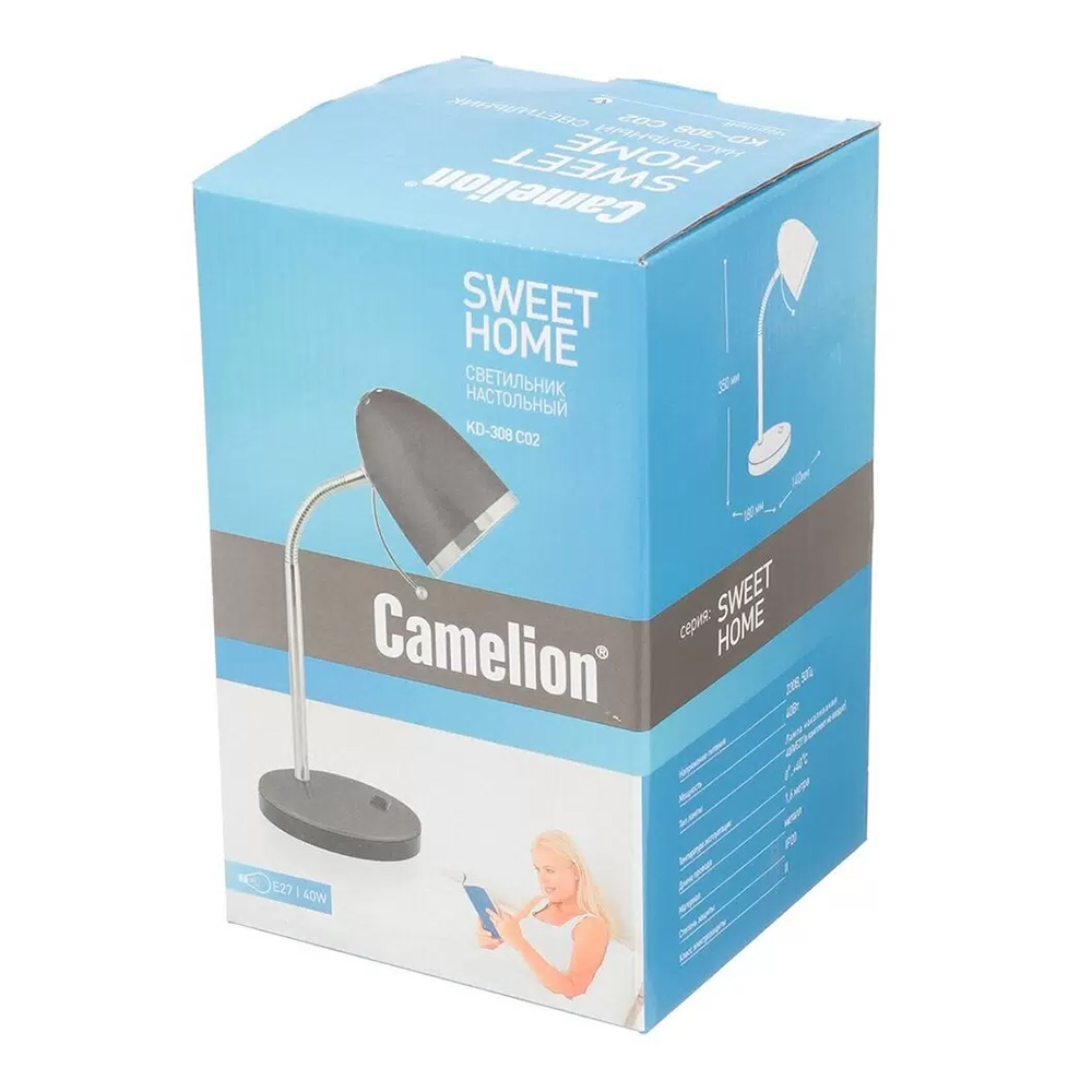 картинка Светильник наст.Camelion 40W E27чер 