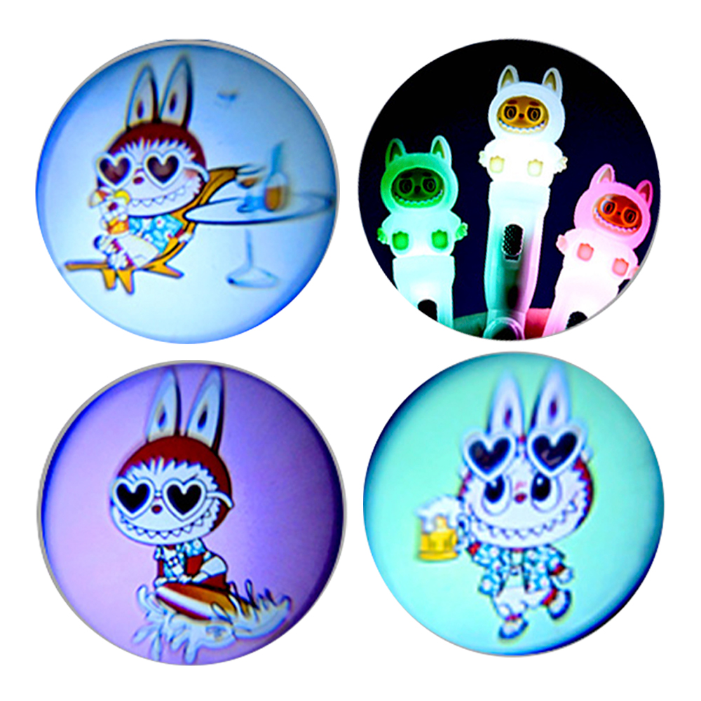 Ручка-автомат M-15623-70 шариковая Зубастик, с проектором, пишущий узел 0,7мм, синий