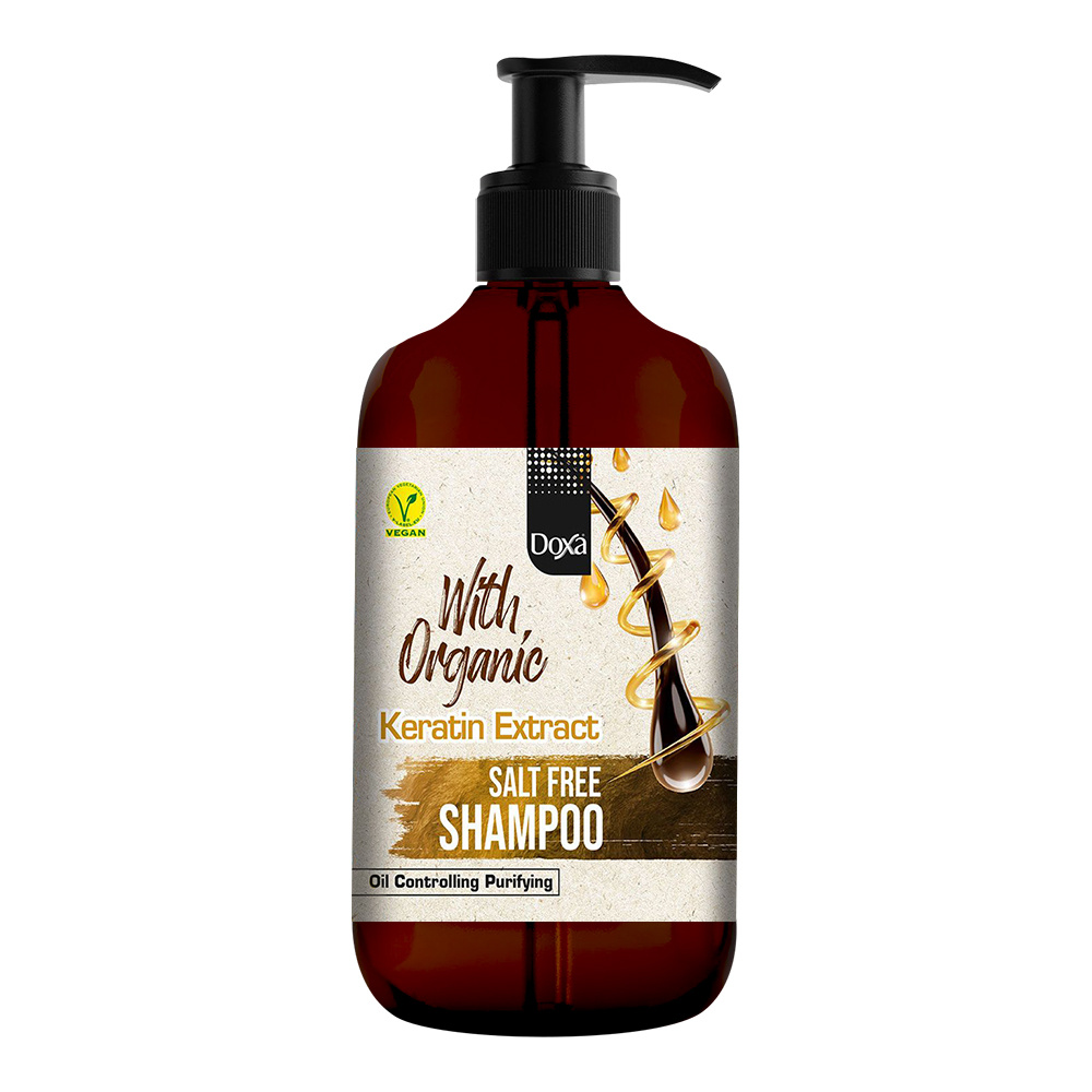 картинка Шампунь DOXA Бессолевой с органическим экстрактом кератина, 900 мл 
