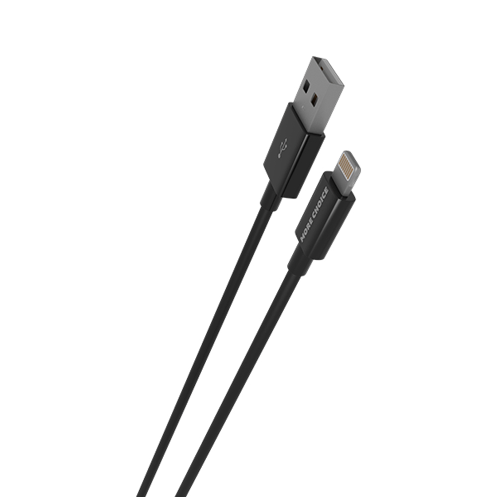 картинка Дата-кабель для зарядки MoreChoice K42Si Smart USB Lightning 8-pin ТРЕ 2,4 А, черный, 1 м 