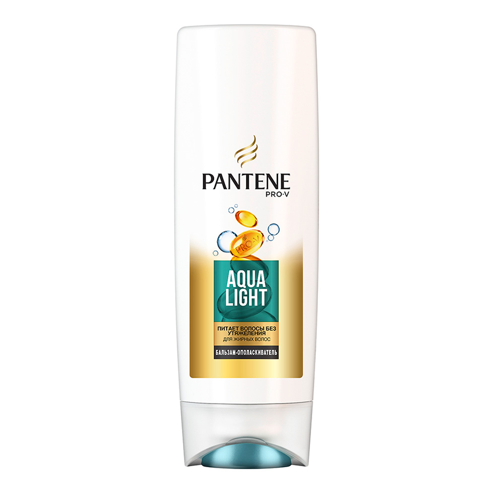 картинка Бальзам для волос Pantene Pro-V Aqua Light укрепление, 180 мл 