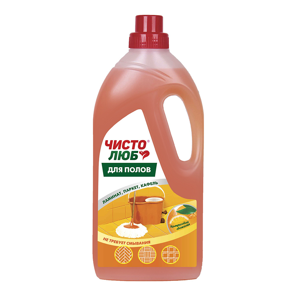 картинка Чистящее средство Чистолюб Цитрусовая свежесть, для мытья пола, 1 л 