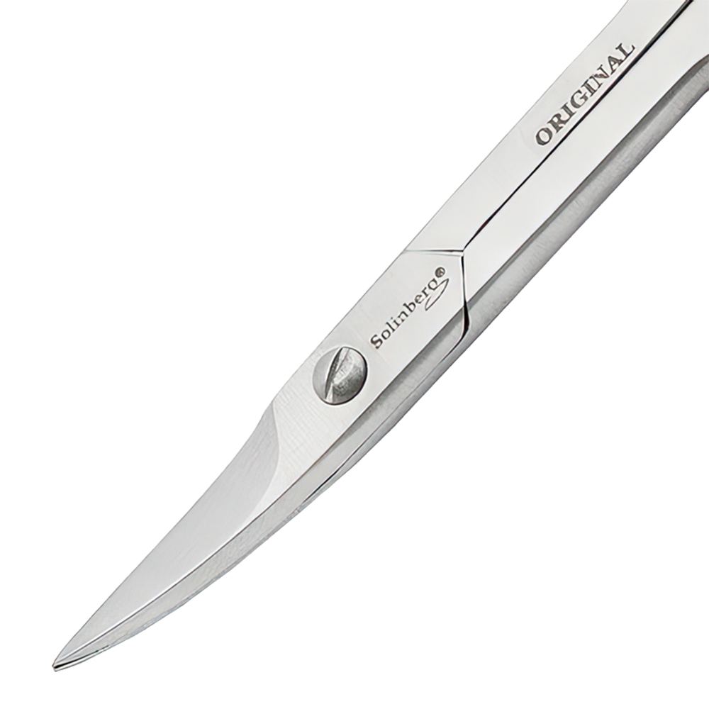 картинка Ножницы маникюрные Solinberg 212a-63600/2з Classic Line,ручная заточка, ногтевые,лезвие 32 мм, матовые 