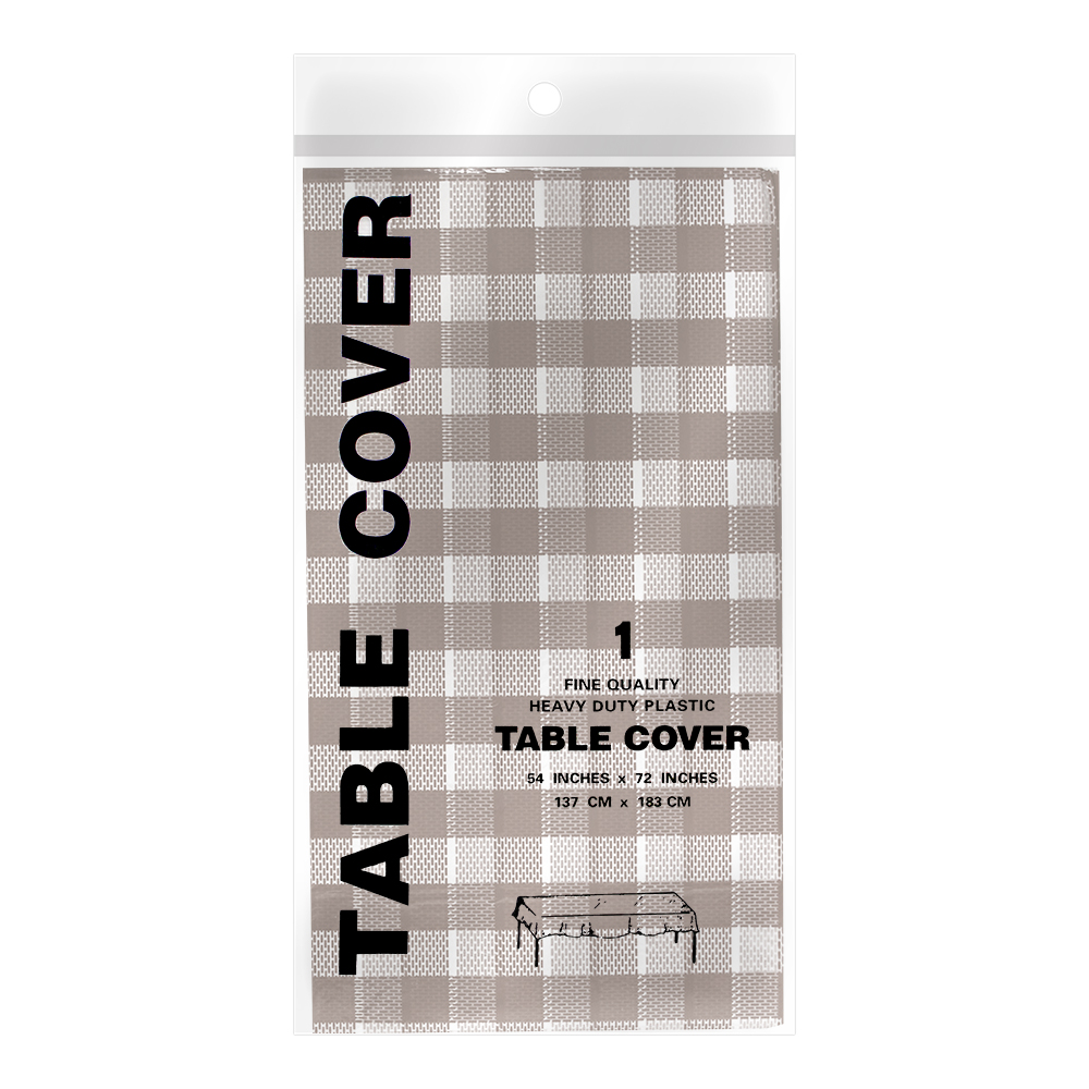 картинка Скатерть SKS-01 в клетку 137*183 см, полиэстер, в ассортименте 