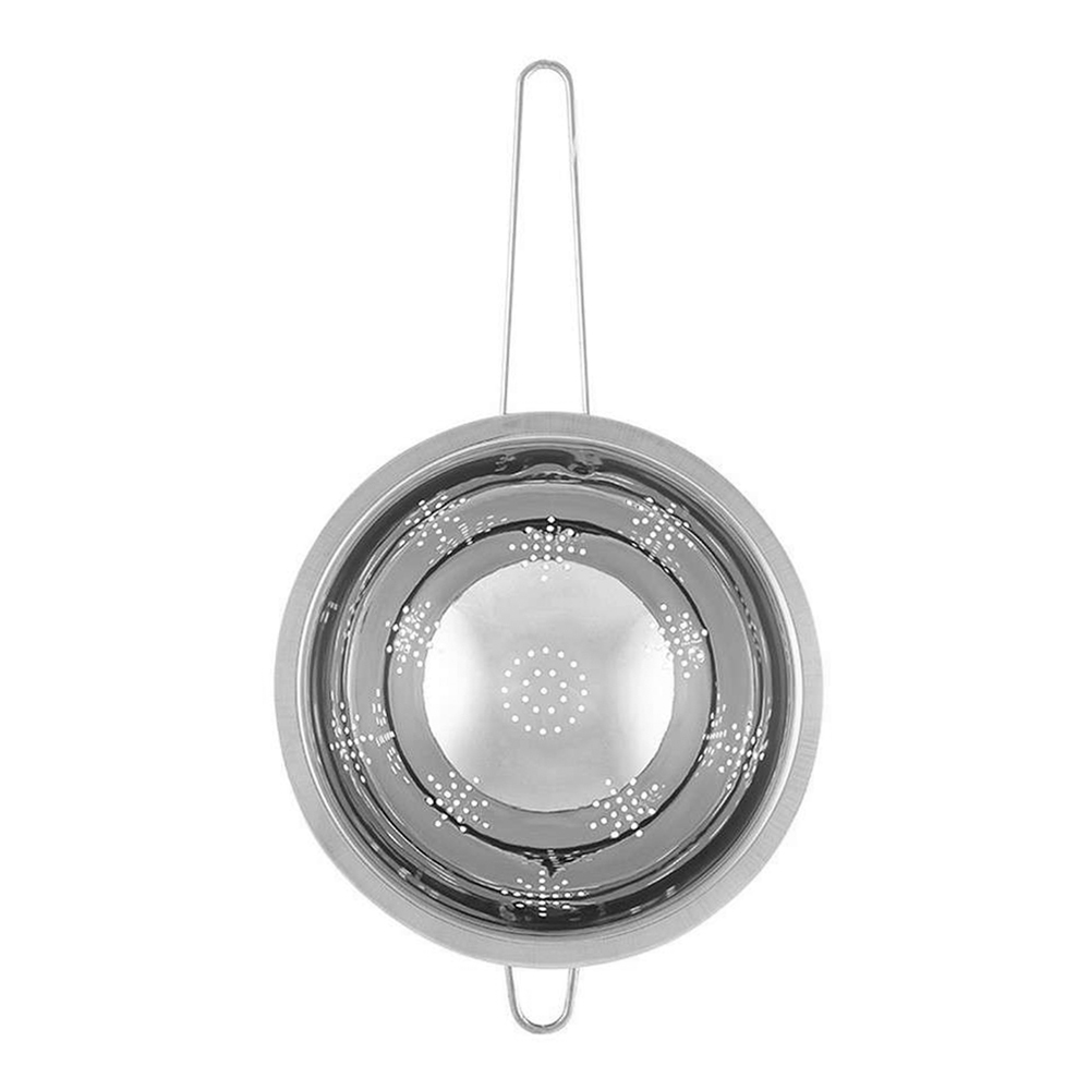 картинка Дуршлаг 985531 с длинной ручкой диаметр 22 см, нержавеющая сталь 