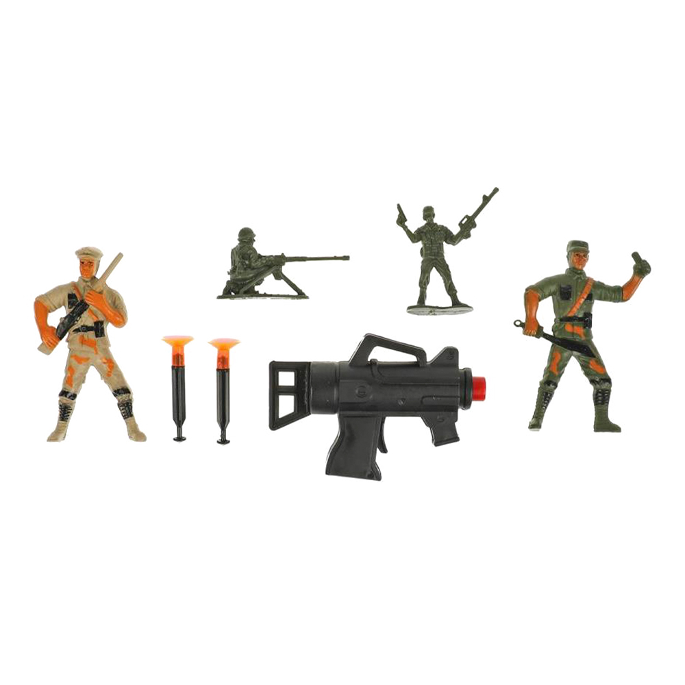 картинка Набор 2107G129-R Играем вместе солдатиков с пистолетом, в ассортименте, 2 шт 