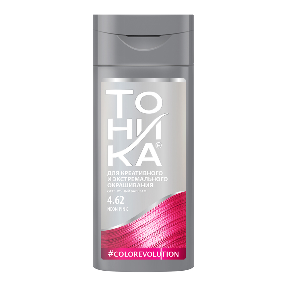 картинка Бальзам для волос оттеночный Роколор Тоника тон 4.62, неоново-розовый, 150 мл 