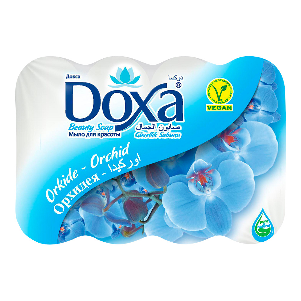 картинка Мыло туалетное DOXA ECOPACK Орхидея, 60г, 4 шт 
