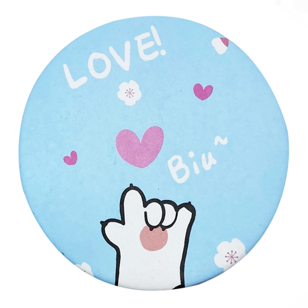 картинка Зеркало 4842 карманное,круглое, Лапки 7 см 