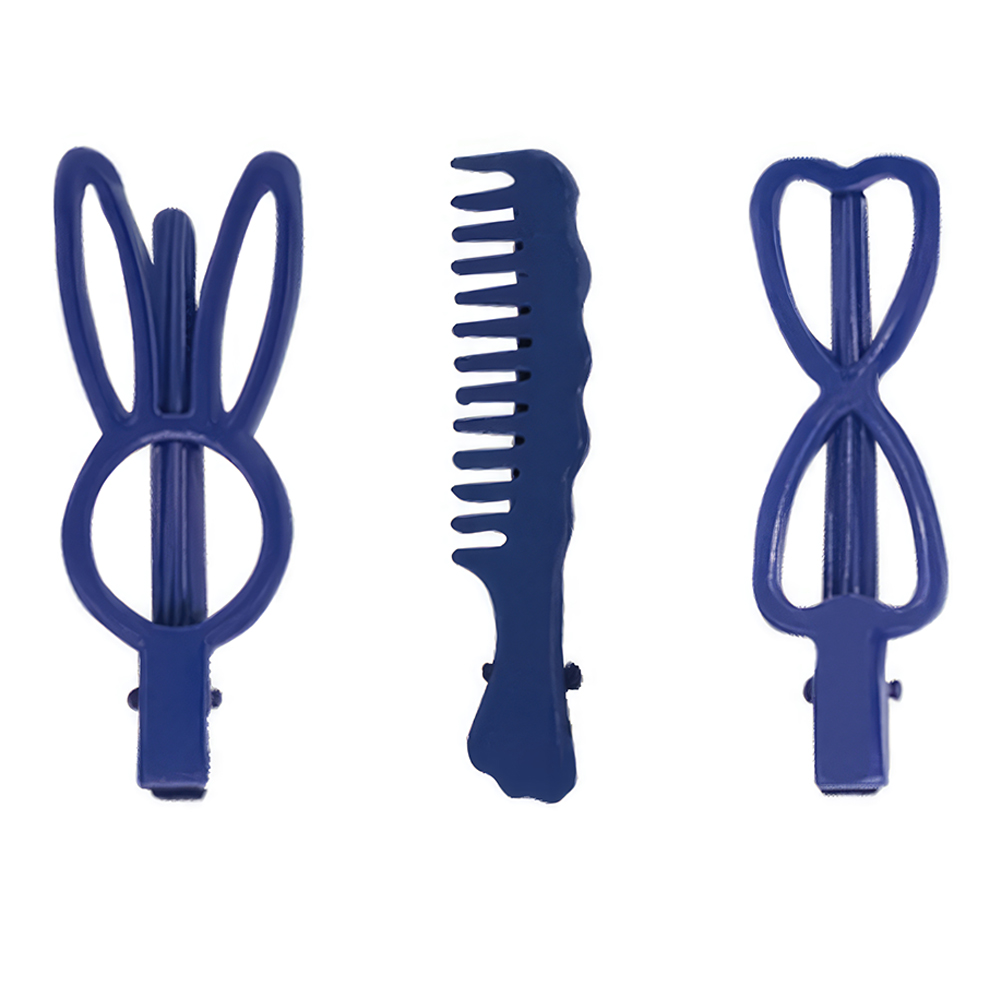 картинка Зажим для волос 7945 HCL403 Фигурки сердца, зайки, в ассортименте, 2 шт 7*2,5 см 