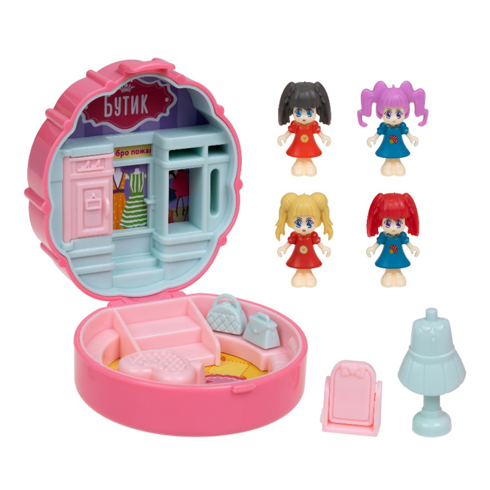 картинка Игрушка Т23893 Каникулы,мини комнатка в шкатулке 7*9*8,5см, в ассортименте 