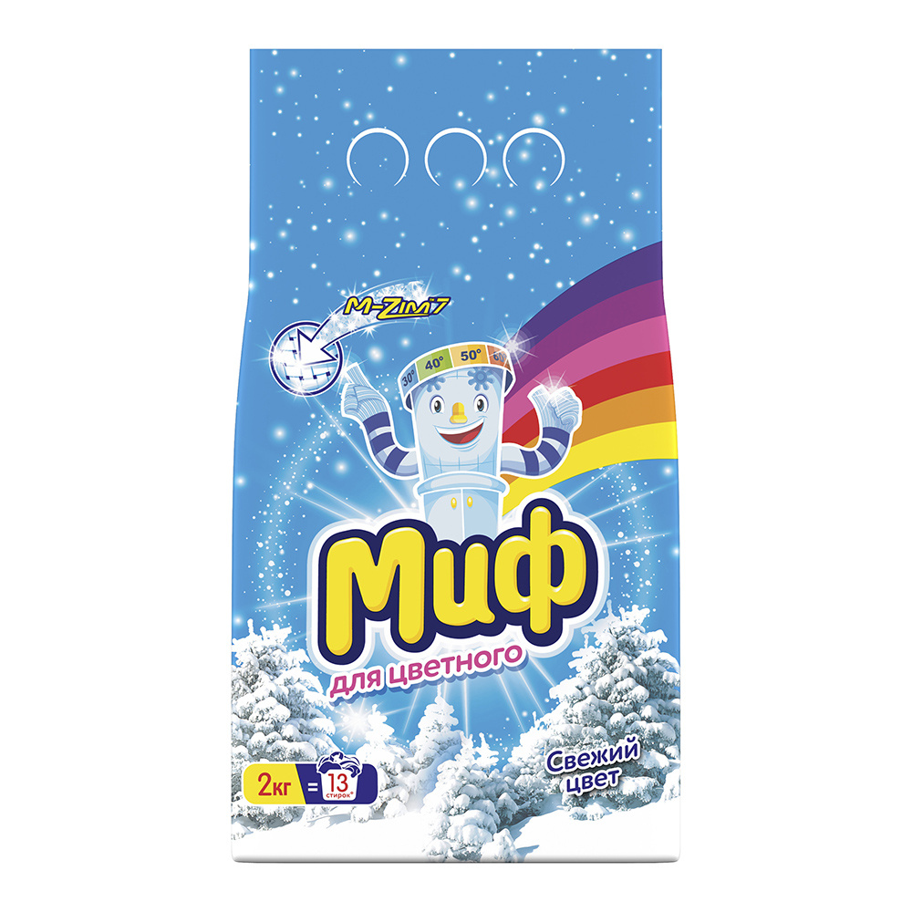 картинка Стиральный порошок Миф Свежий цвет, автомат, 2 кг 