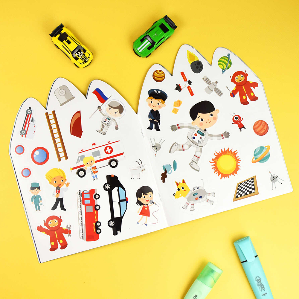 картинка Книга 59630 Удивительный космос, с наклейками, 6 листов 