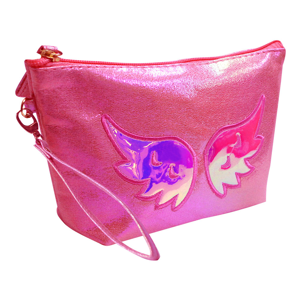 картинка Косметичка трапеция Крылья 22*6.5*12.5 см, полиэстер, цвет в ассортименте 