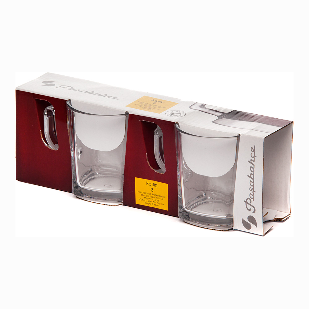 Набор кружек Pasabahce55223BT Балтик 2пр, стекло, 270 мл