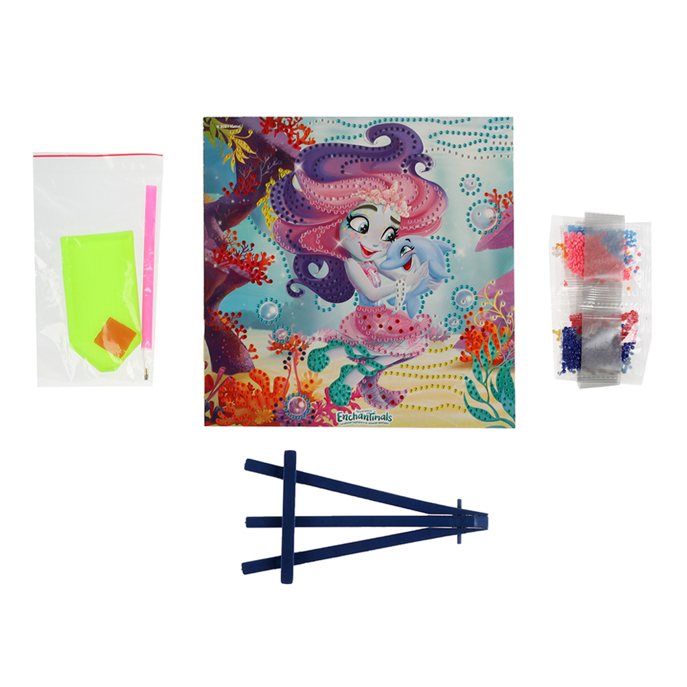 картинка Мозайка Энчантималс AM014-ENC алмазная, 20*20 см 