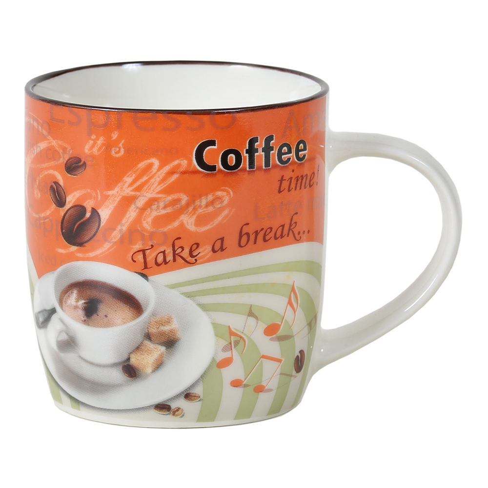 Кружка керамическая BR06/2781J Бодрый день, 340 мл