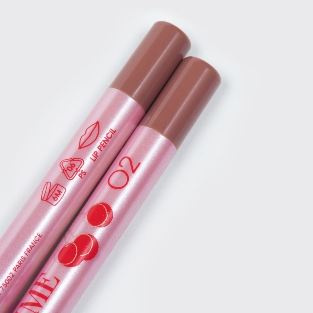 картинка Карандаш для губ Vivienne Sabo Le Grand Volume устойчивый гелевый, теплый нюд, тон 02 