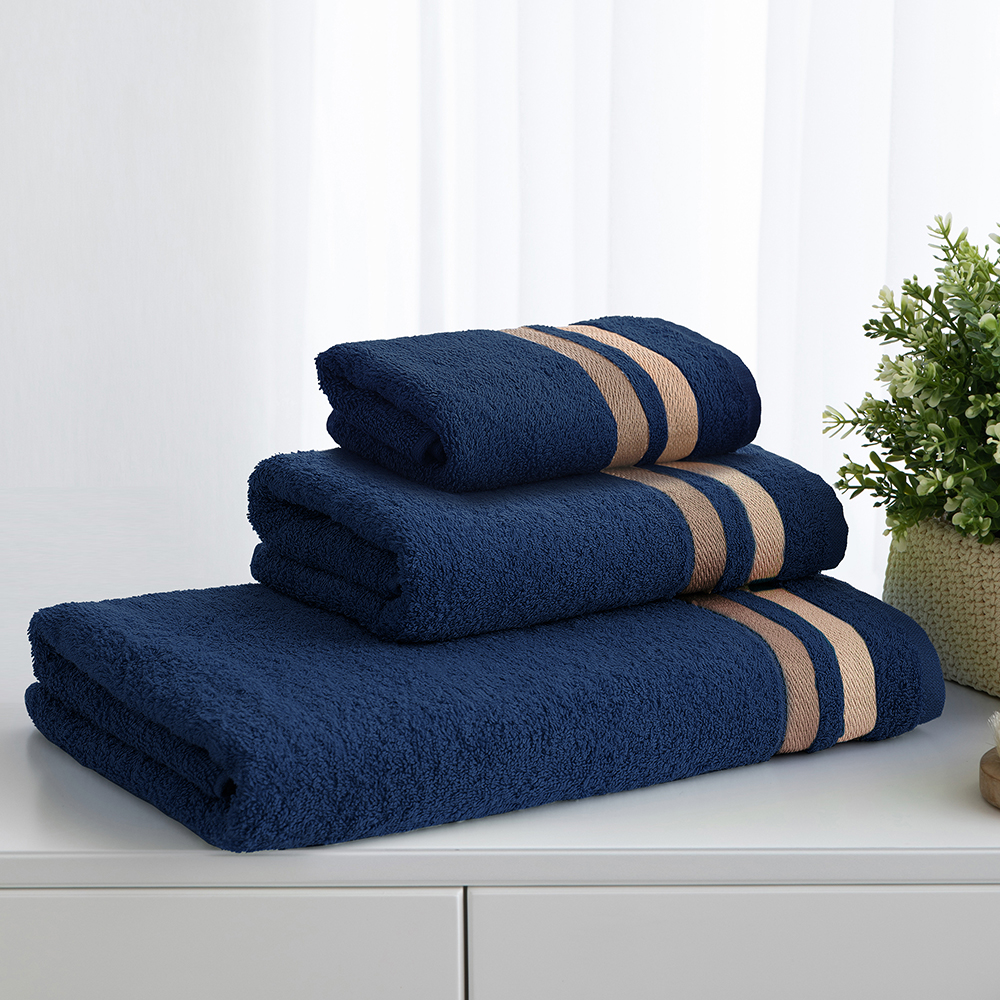 Полотенце махровое Самойловский Текстиль Исландия 761450 420г/м2 70*140 см, темно-синий