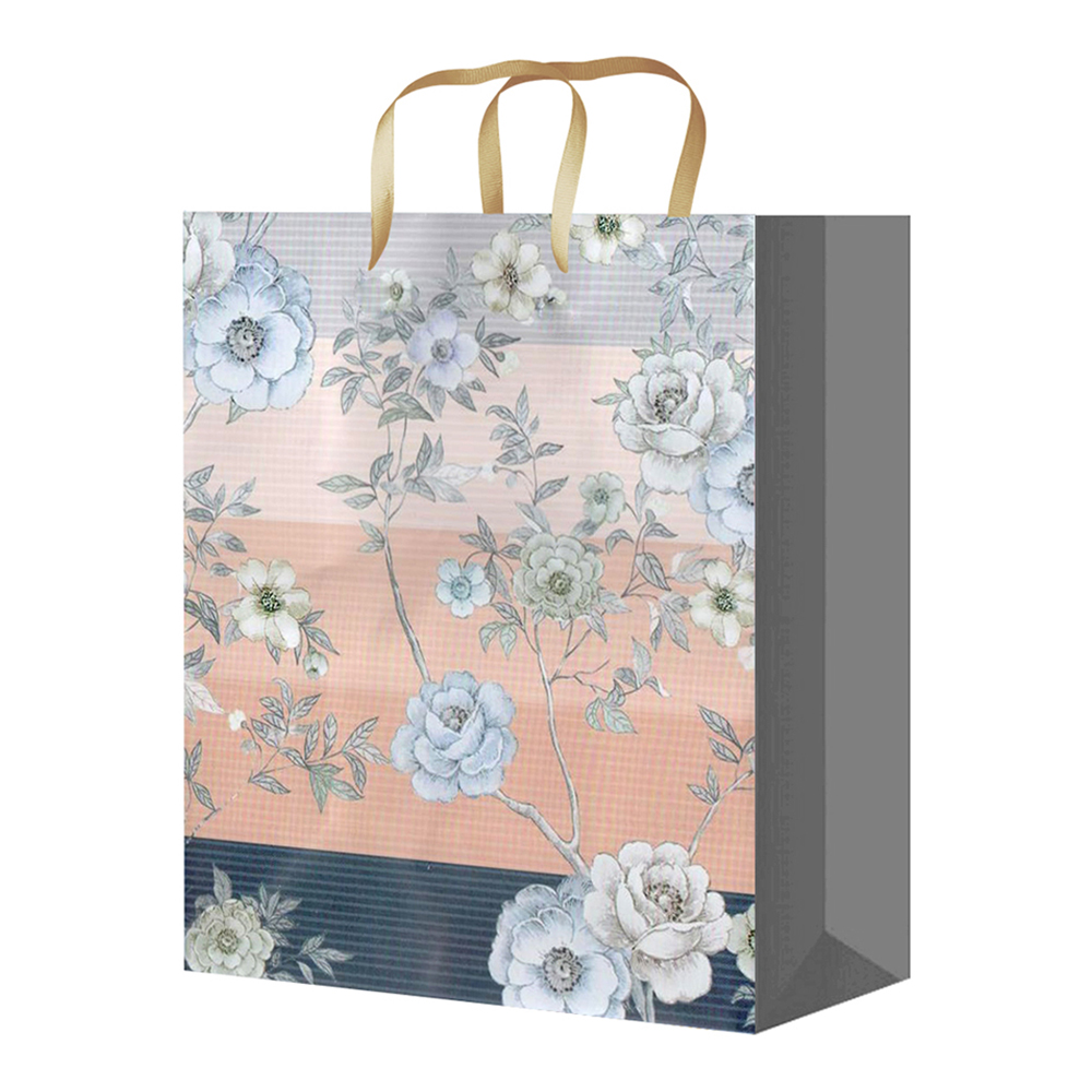 Пакет подарочный S-100/101/102/103/104 Цветы пастель 11,1*13,7*6,2, микс