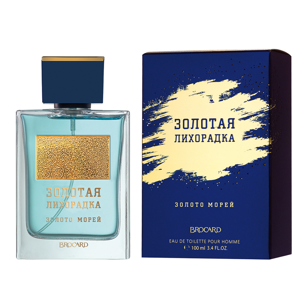Туалетная вода Золотая Лихорадка Золото морей аромат цитрусовый, свежий, мужская, 100 мл