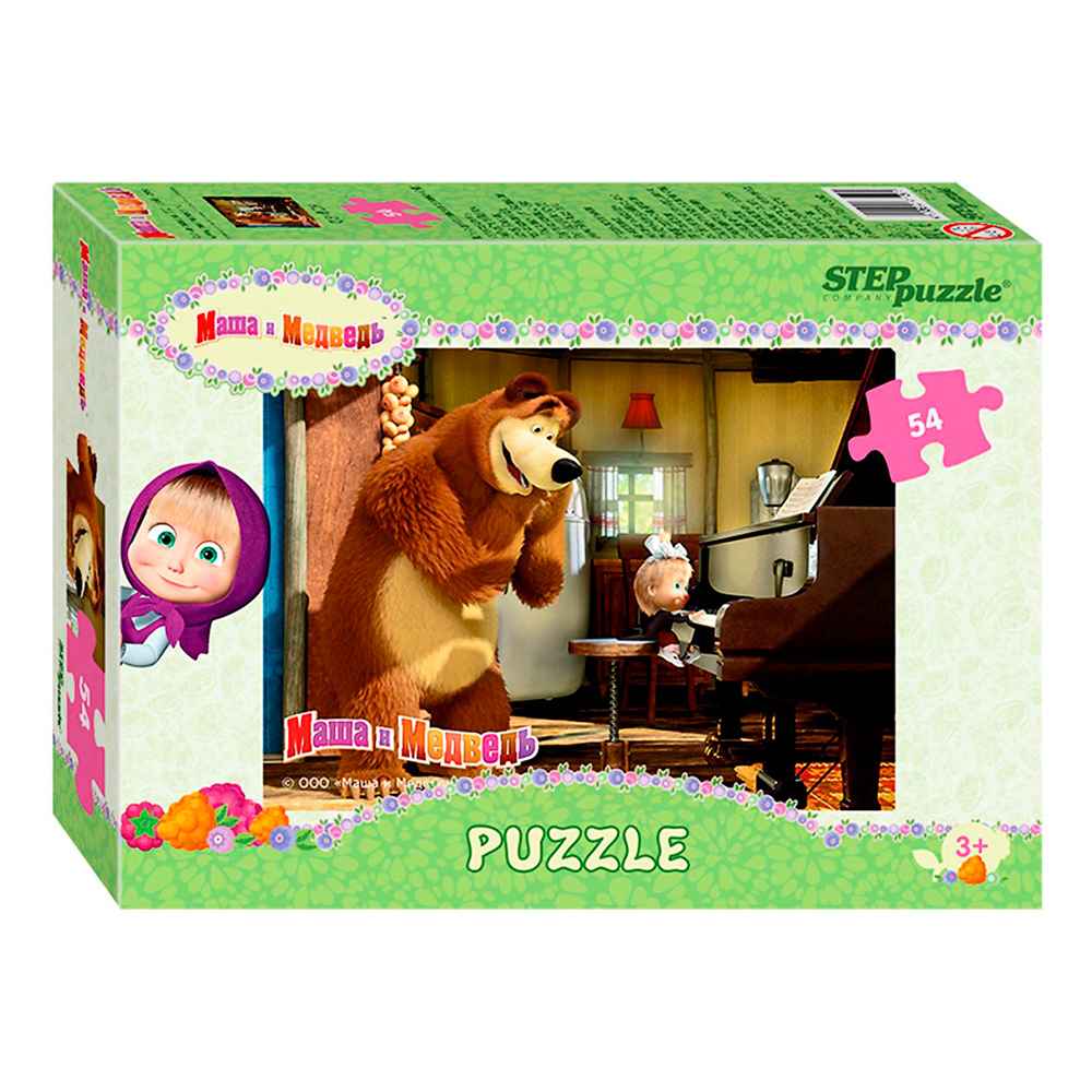 картинка Пазл 780358 Маша и Медведь, 54 элементов 