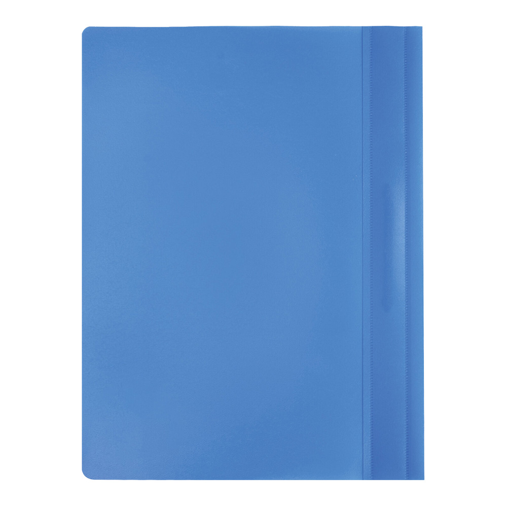 Скоросшиватель пластиковый Brauberg 220386 А4, 130/180 мкм, цвет: голубой