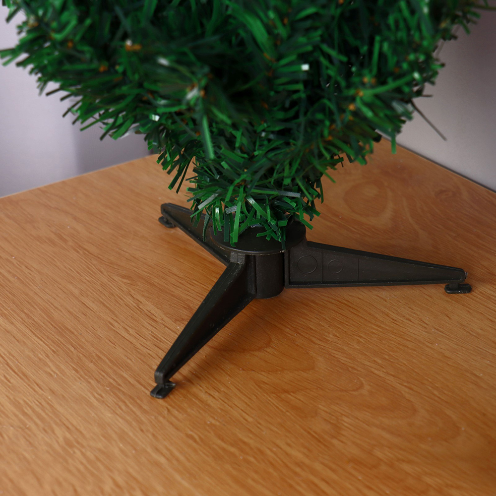 Ель искусственная настольная 701414 Простая,35 веток,d нижнего яруса 20см,d иголок 5см, ПВХ, пластик, 30 см