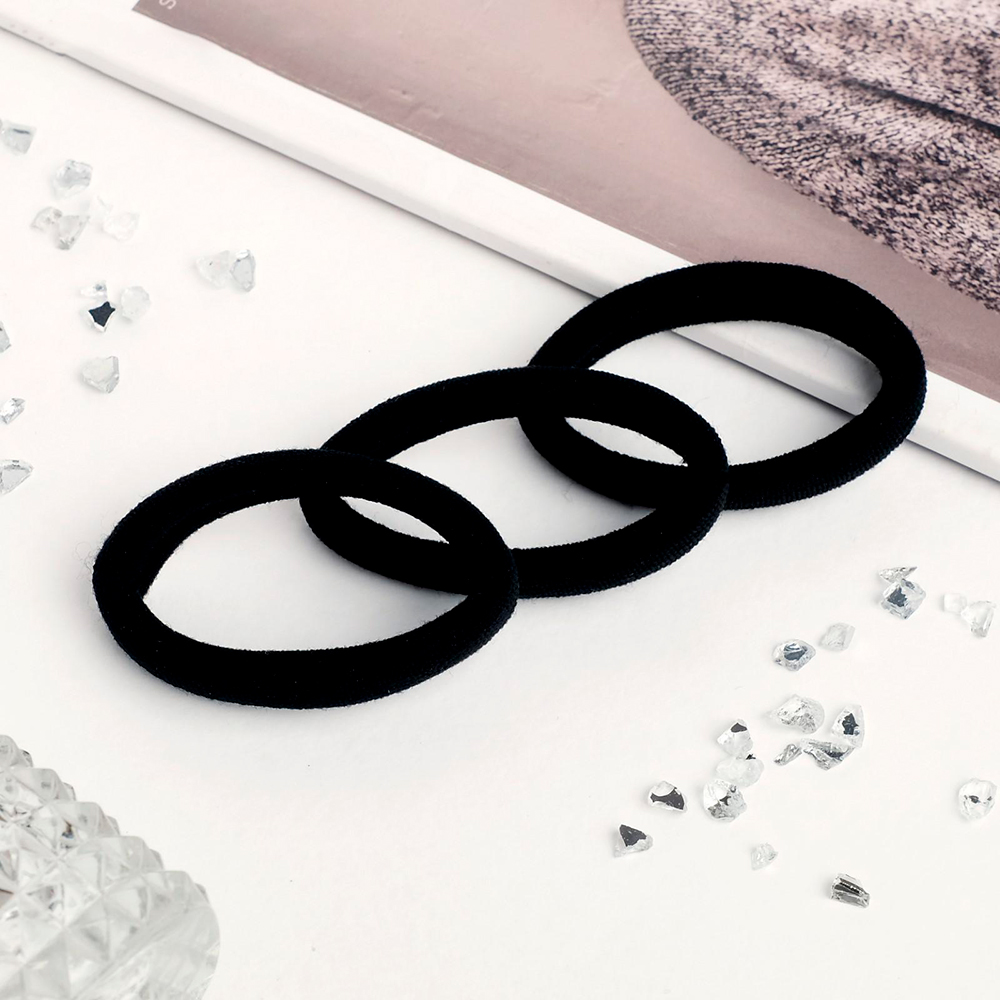 картинка Резинка для волос 4332526 Трио 5,5см классика, черный, 3 шт 