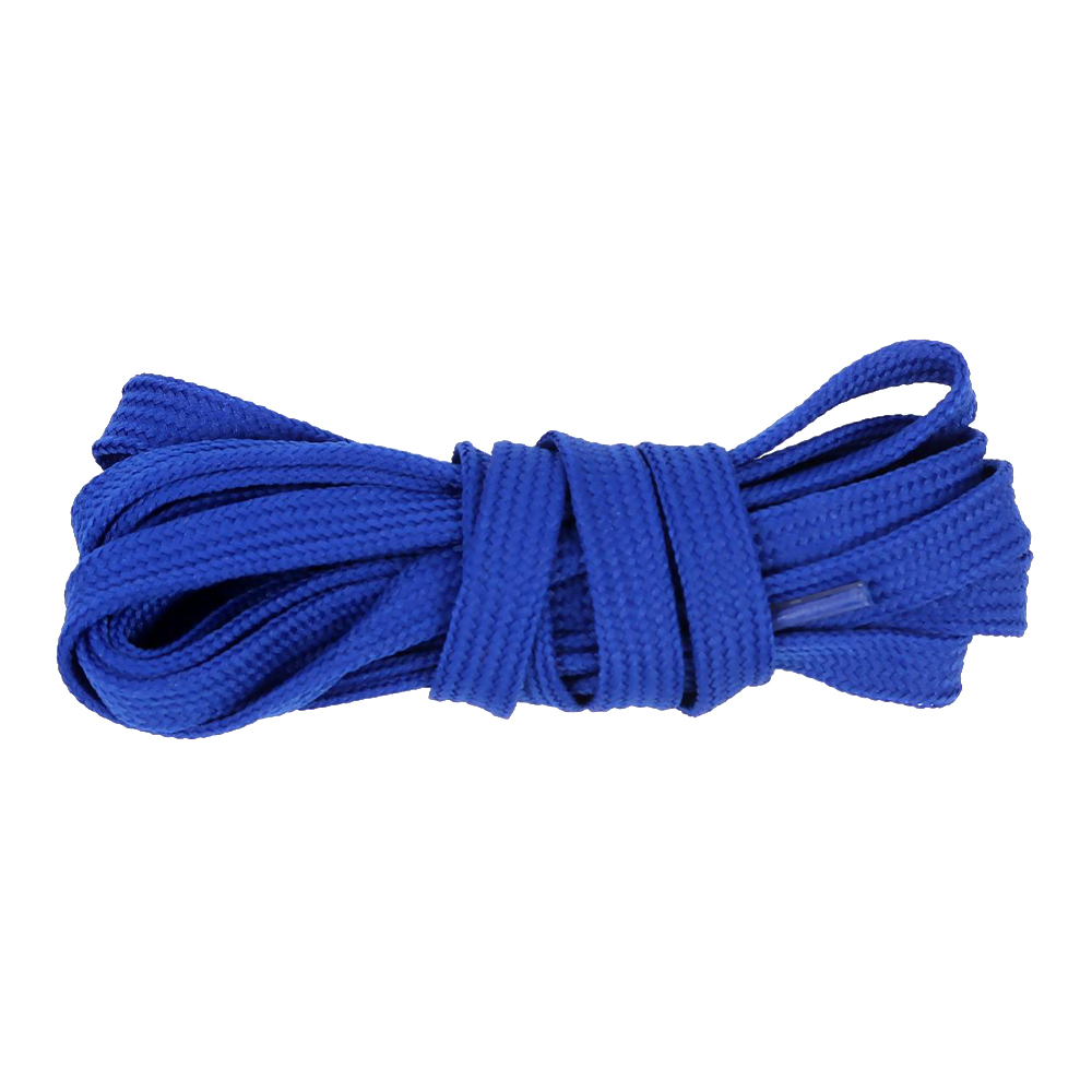 картинка Шнурки для обуви 5415445 плоские, 7 мм, синий, 120 см 